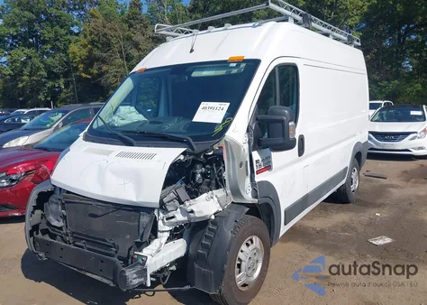 2017 Ram Promaster 1500 High Roof 136 Wb z USA, uszkodzony, nr VIN 3C6TRVBG6HE524239